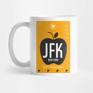 JFK orange design Mug